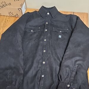 DIXXON Black and Orange Flannel Shirt
